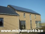 photo de maison,maison  nergie positive,faade sud-ouest, michamps - Bastogne