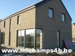 photo de maison,maison  nergie positive,faade sud-est, michamps - Bastogne
